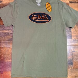 Von Dutch Khaki Men's Short Sleeve Tee